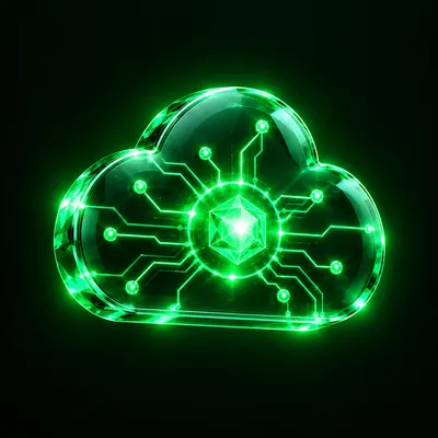 Cloud mining icon